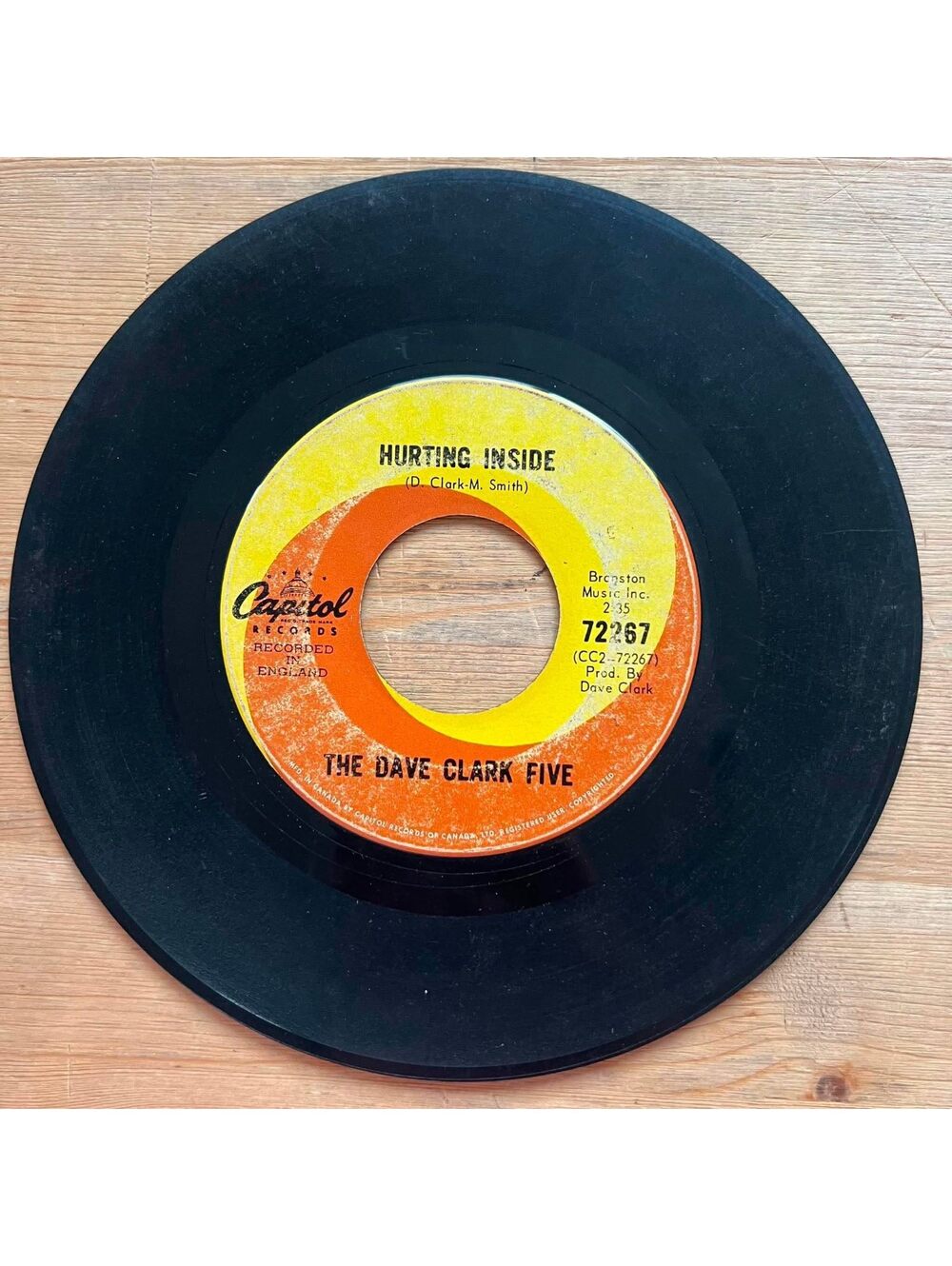 The Dave Clark Five - Hurting Inside/I Like it Like That 45rpm VG+ R89